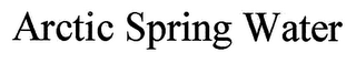 ARCTIC SPRING WATER