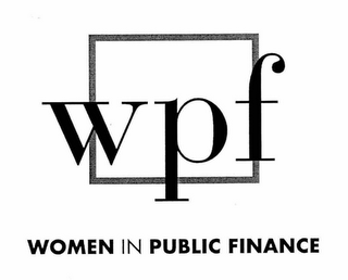 WPF WOMEN IN PUBLIC FINANCE