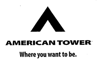 A AMERICAN TOWER WHERE YOU WANT TO BE.