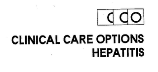 CCO CLINICAL CARE OPTIONS HEPATITIS