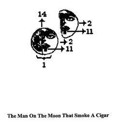 THE MAN ON THE MOON THAT SMOKE A CIGAR 14 2 11 1 11 2