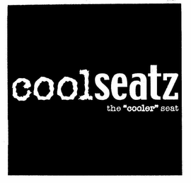 COOLSEATZ THE "COOLER" SEAT