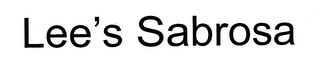 LEE'S SABROSA