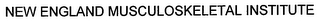 NEW ENGLAND MUSCULOSKELETAL INSTITUTE