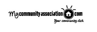 MYCOMMUNITYASSOCIATION.COM YOUR COMMUNITY CLICK