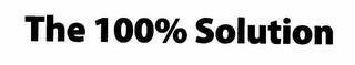 THE 100% SOLUTION