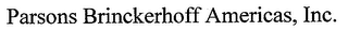 PARSONS BRINCKERHOFF AMERICAS, INC.