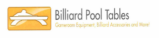 BILLIARD POOL TABLES GAMEROOM EQUIPMENT, BILLIARD ACCESSORIES AND MORE!