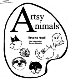 ARTSY ANIMALS I LOVE TO READ! THE UNHUGGABLES BECOME HUGGABLE