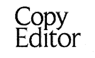 COPY EDITOR