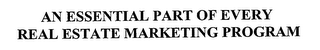 AN ESSENTIAL PART OF EVERY REAL ESTATE MARKETING PROGRAM