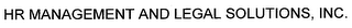 HR MANAGEMENT AND LEGAL SOLUTIONS, INC.