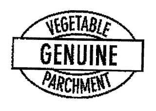 GENUINE VEGETABLE PARCHMENT