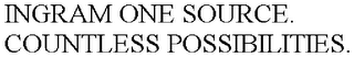 INGRAM ONE SOURCE. COUNTLESS POSSIBILITIES.