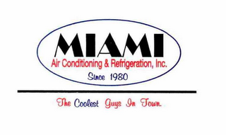 MIAMI AIR CONDITIONING & REFRIGERATION, INC. SINCE 1980 THE COOLEST GUYS IN TOWN