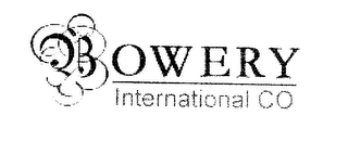 BOWERY INTERNATIONAL CO