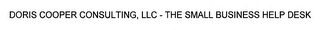 DORIS COOPER CONSULTING, LLC - THE SMALL BUSINESS HELP DESK