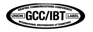 GCC/IBT GRAPHIC COMMUNICATIONS CONFERENCE UNION LABEL INTERNATIONAL BROTHERHOOD OF TEAMSTERS