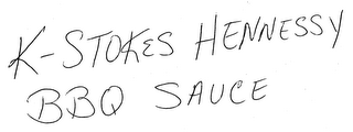 K-STOKES HENNESSY BBQ SAUCE