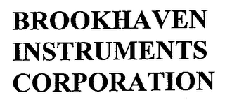 BROOKHAVEN INSTRUMENTS CORPORATION