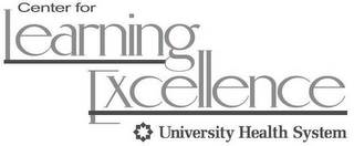 CENTER FOR LEARNING EXCELLENCE UNIVERSITY HEALTH SYSTEM