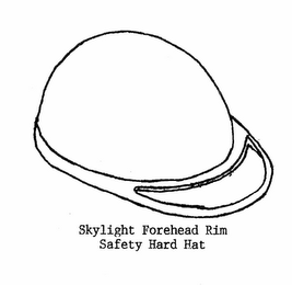 SKYLIGHT FOREHEAD RIM SAFETY HARD HAT