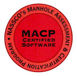 MACP CERTIFIED SOFTWARE NASSCO'S MANHOLE ASSESSMENT & CERTIFICATION PROGRAM