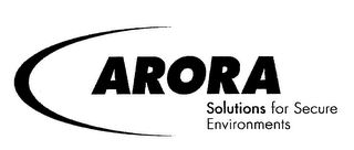 ARORA SOLUTIONS FOR SECURE ENVIRONMENTS