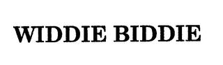 WIDDIE BIDDIE