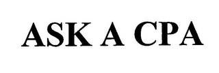 ASK A CPA