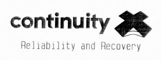 CONTINUITY X RELIABILITY AND RECOVERY