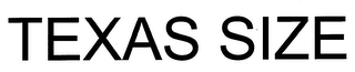 TEXAS SIZE
