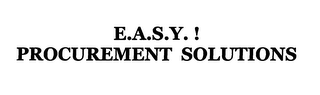 E.A.S.Y. ! PROCUREMENT SOLUTIONS