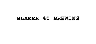 BLAKER 40 BREWING