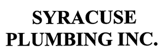 SYRACUSE PLUMBING INC.