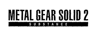 METAL GEAR SOLID 2 SUBSTANCE
