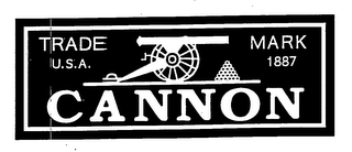 CANNON TRADE MARK U.S.A. 1887