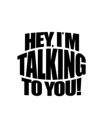 HEY, I'M TALKING TO YOU!