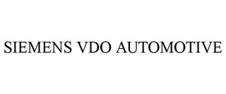 SIEMENS VDO AUTOMOTIVE