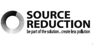 SOURCE REDUCTION BE PART OF THE SOLUTION...CREATE LESS POLLUTION