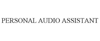 PERSONAL AUDIO ASSISTANT