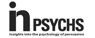 IN PSYCHS INSIGHTS INTO THE PSYCHOLOGY OF PERSUASION