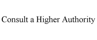 CONSULT A HIGHER AUTHORITY