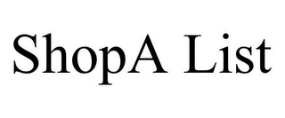 SHOPA LIST