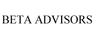 BETA ADVISORS