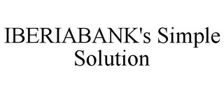 IBERIABANK'S SIMPLE SOLUTION