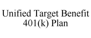 UNIFIED TARGET BENEFIT 401(K) PLAN