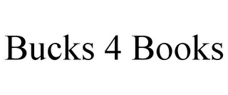 BUCKS 4 BOOKS