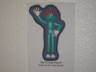 MR. GREEN POWER "CLEAN AIR FOR CLEAN ENERGY"