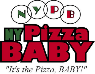 N Y P B NY PIZZA BABY "IT'S THE PIZZA, BABY!"